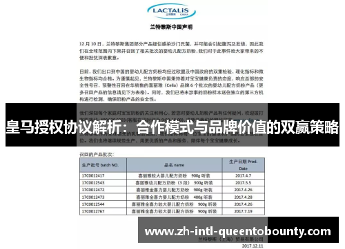 皇马授权协议解析：合作模式与品牌价值的双赢策略